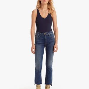 MOTHER Denim The Insider Crop Step Fray- Not Rough Enough Size 26
